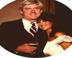Barry Morse consuming alcohol